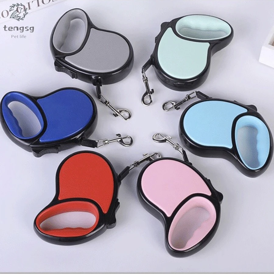 

New Durable Dog Leash Automatic Retractable Nylon Dog Lead Extending Puppy Walking Running Leads For Small Medium Dogs