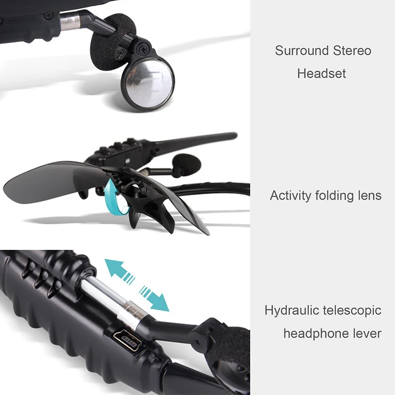 VICTGOAL Polarized Bluetooth Cycling sporting fishing Glasses  5 Lens Eyewear 