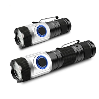 

XPG LED Tactical Flashlight Torch Lamp 18650/18350 Pen Light 5 Modes Torch Powerful Flashlight Battery Flashlight