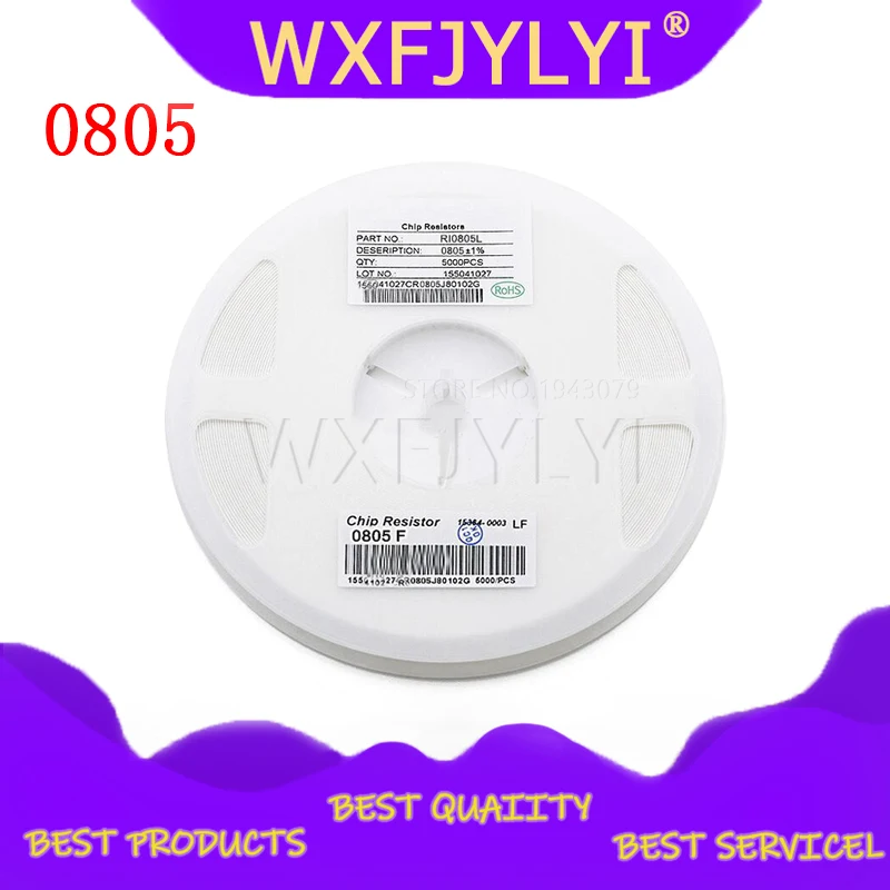 300PCS 0805 SMD Resistor 1% 22K ohm 1/8W 223 | Электронные компоненты и принадлежности