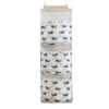 Wall Mounted Storage Bag with 3 Pockets Linen Fabric Waterproof Wall Door Closet Hanging Organizer for Bedroom Bathroom LBS 1