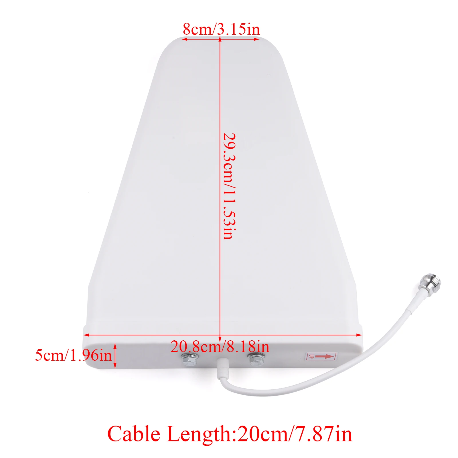 3G 4G 5G 8dBi 안테나 800-3700MHz 신호 리피터 부스터 증폭기 용 실외 안테나 N 암 커넥터