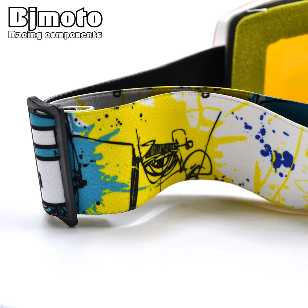 BJMOTO новые ветрозащитные очки, лыжные очки, защита UV400, пылезащитные снежные очки для мужчин и женщин, мотоциклетные лыжные очки для сноуборда и лыж