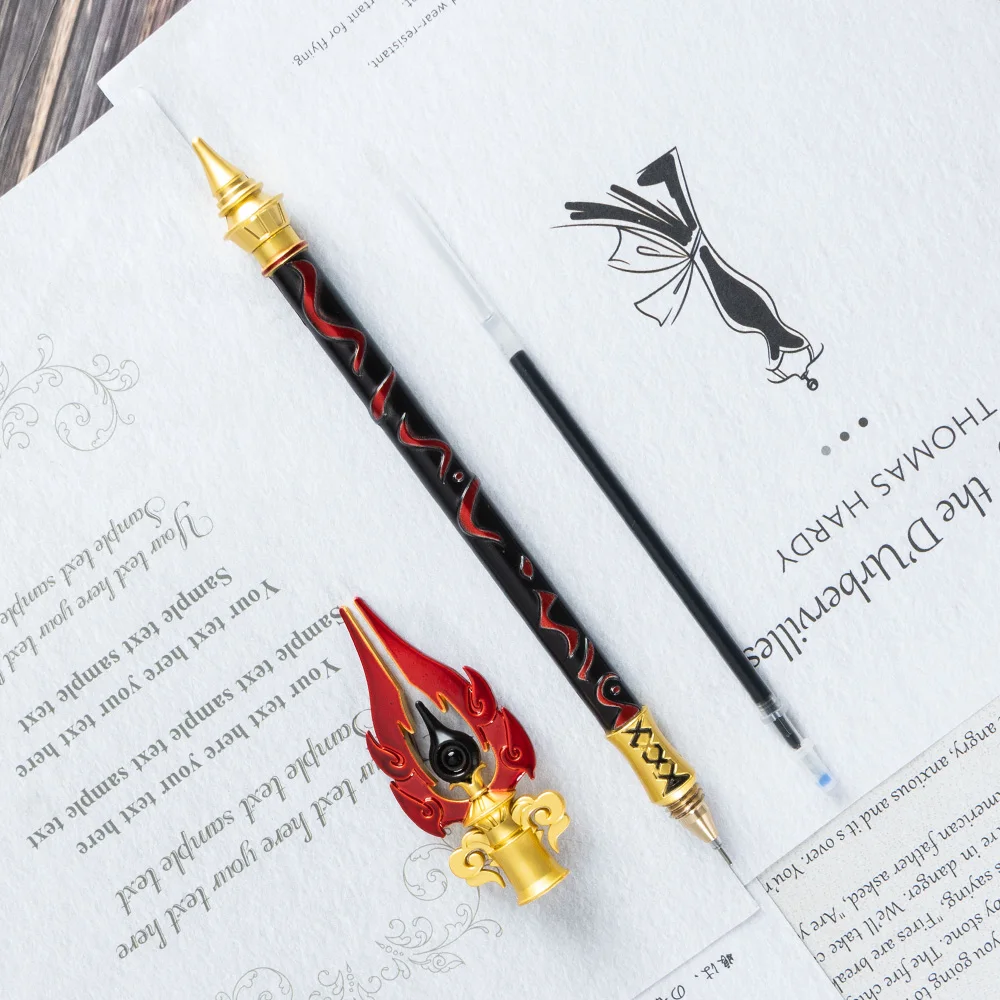 Anime Genshin Impact Cosplay Stationery Weapons Tartaglia Arataki Itto Raiden Shogun Thomas Sword Sign Pens Props