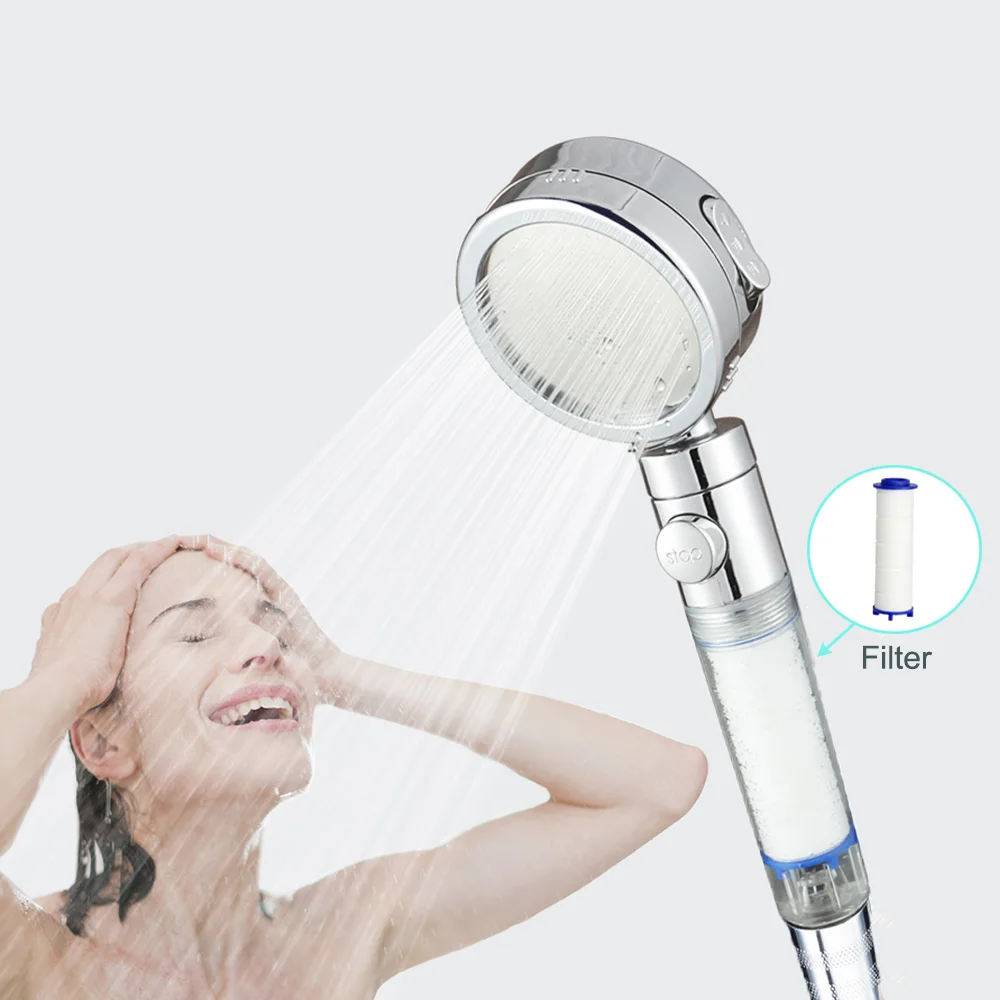 Zloog душевая головка высокого давления 3 режима очищенная вода Сменный фильтрующий элемент уход за кожей кнопка остановки душевая головка чистый душ