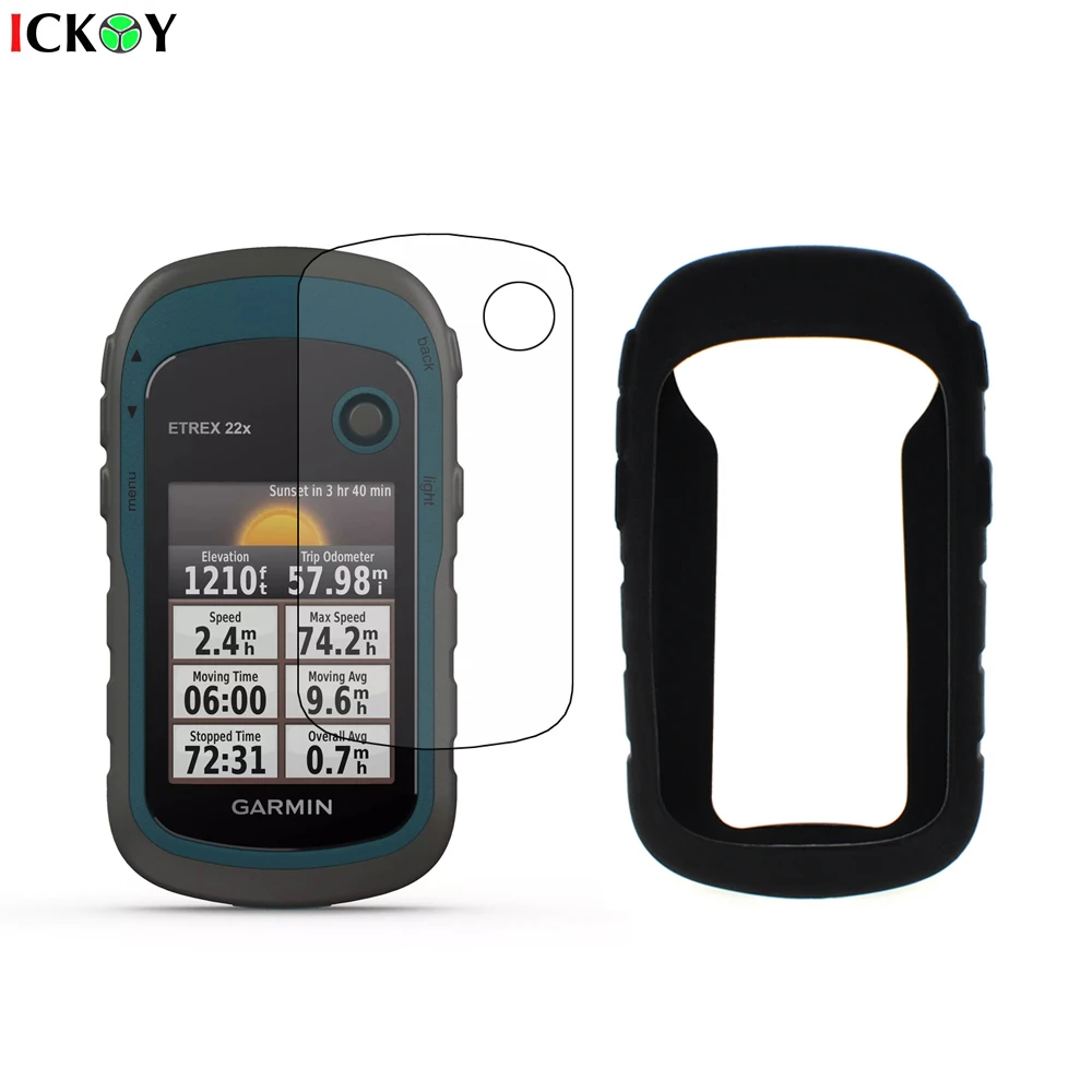 Capa Protetora de Silicone Mais Película Protetora de Tela para Garmin Etrex 20x 22x 30x 32x para Caminhadas Portátil Gps Acessórios