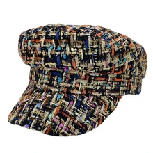 Корейская версия шляпы женская осенняя и зимняя Толстая шляпа с цветком темно-синяя шляпа для путешествий цветная шляпа на плоской подошве