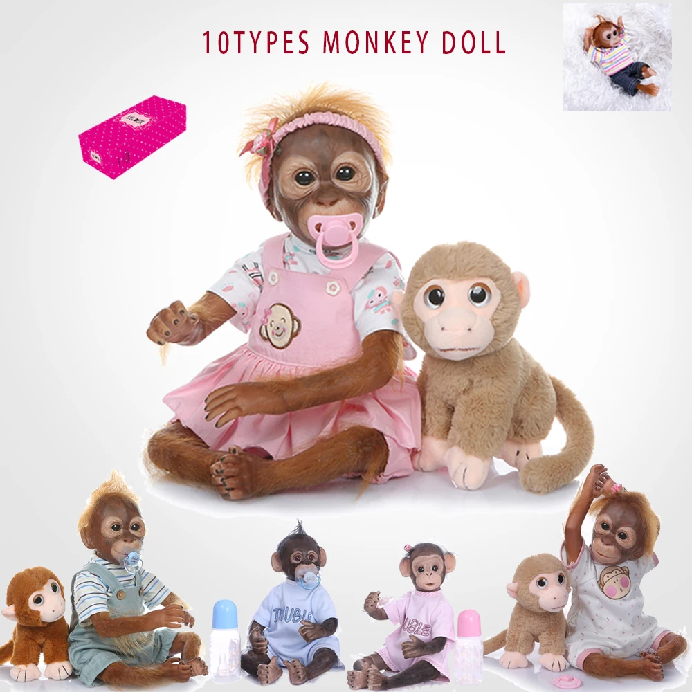 16 " lebensecht weich Silikon Vinyl Reborn Baby Affe Junge Spielzeug Geschenk