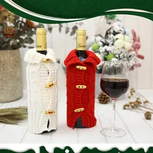 Веселое Рождество крышка бутылки вина снеговик чулок Рождественский подарок сумки Рождественский фестиваль вечерние упаковочный мешочек подарок для дома