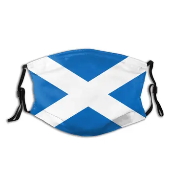 

Scotland Scottish Flag Non-Disposable Face Mask with filter Dustproof Protection Cover Respirator Mouth Muffle