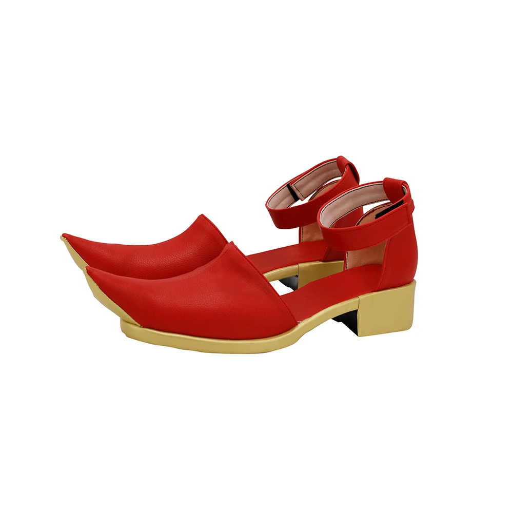 Final Fantasy 14 Astrologian Level 80 Cosplay Shoes Red Boots Custom Made Any Size (4)