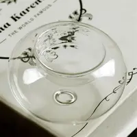 Crystal Glass Candles Hanging Tea Holders Candlestick Wedding Party Dining Home Decor Transparent Candle Stick Romantic Ornament 6