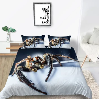 

Hot Sale Bedding Set Spider Cool Fashion Fresh 3D Duvet Cover Queen King Twin Full Single Double Unique Design Bed Set
