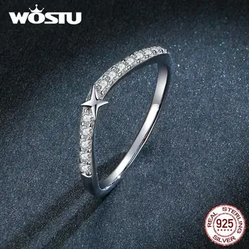 

Genuine 925 Full Circle Sapphire Star Rings Sterling Silver Accessories For Fashion Women Fine Jewelry Minimalist Wedding Ring