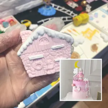 

Handmade Mushroom House Epoxy Resin Mold Pendant Resin Mold flexible reusable Jewelry Making Tools well resistant to tearing