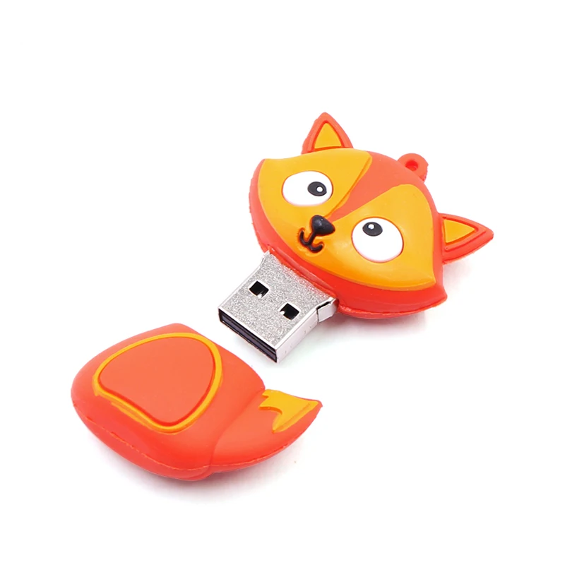 Usb флеш накопитель в виде милого пингвина совы лисы 128 ГБ 16 ГБ/32 ГБ/64 Гб/128 U диск