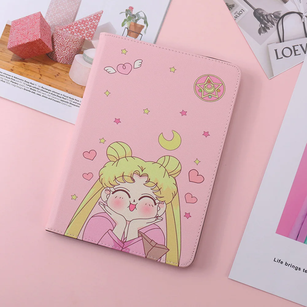 Сейлор Мун Чехлы для iPad Pro 10,5 11 IPad Air 1 2 IPad Mini 3 4 5 A1823 A1475 A2125 прекрасные кожаные обложки автоматическое выключение