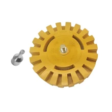 Полировочная колесная наклейка для удаления 1/" хвостовик резиновый ластик колеса быстрая полировка инструмент для удаления автомобильных наклеек и наклеек