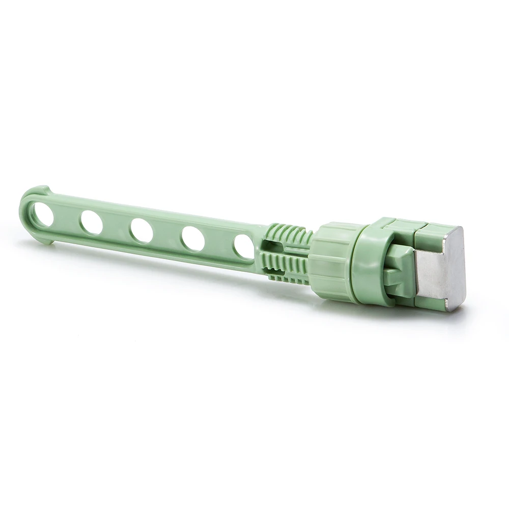 Регулируемая Вешалка для одежды сушилка Многофункциональный пластиковые вешалки для одежды дома крючки для хранения Окна Балкон Настенный - Цвет: Зеленый