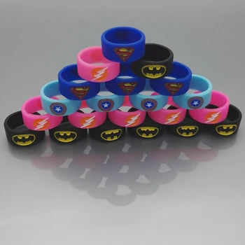 

4PCS Batman Superman Non Slip Rubber Band Silicone Vape Band Ring for e-Cigarette RTA/RDTA Atomizer Mechanical Mod Kit