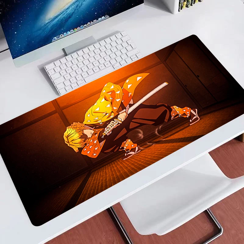 Anime Demon Slayer Mousepad Gaming Mouse Pad Carpet Gamer Mat Computer Desk Padmouse Keyboard Kamado Nezuko Locrkand manga mat