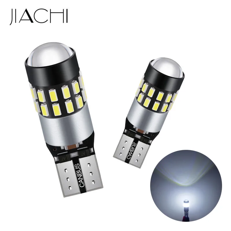 

JIACHI 100 x Super Bright T10 Wedge Lights W5W 3014 30SMD CANBUS No Error Lens Auto Led Car Bulbs DC9-30V