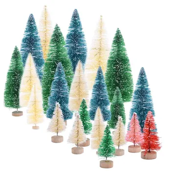 5-16cm 미니 크리스마스 트리 arbol 드 navidad 가짜 소나무 diy 사진 홈 장식 크리스마스 새해 선물