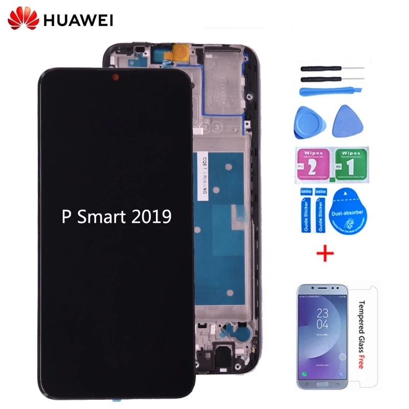 6 21 &quotоригинальный с рамкой для Huawei P Smart 2019 ЖК дисплей сенсорный экран дигитайзер