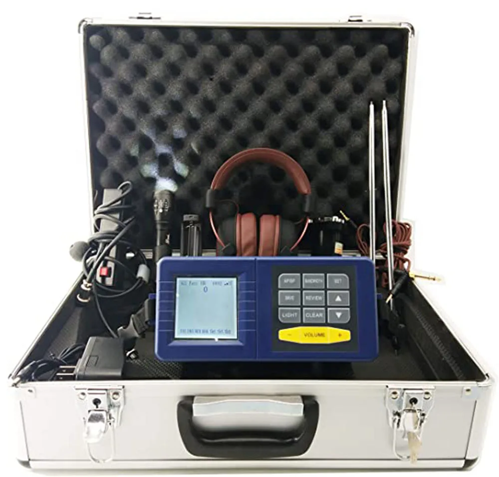 Water Leak Detector Underground Water Pipe Leakage Meter with Frequency