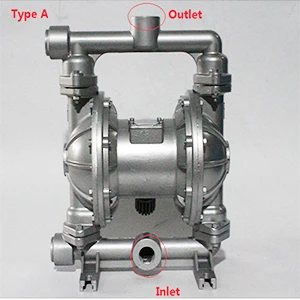 Air Diaphragm Pump QBK-15 Max Flow rate 20L/min Air operated Pneumatic diaphragm pump Chemical Pump for Corrosive Resistance - Напряжение: Type A