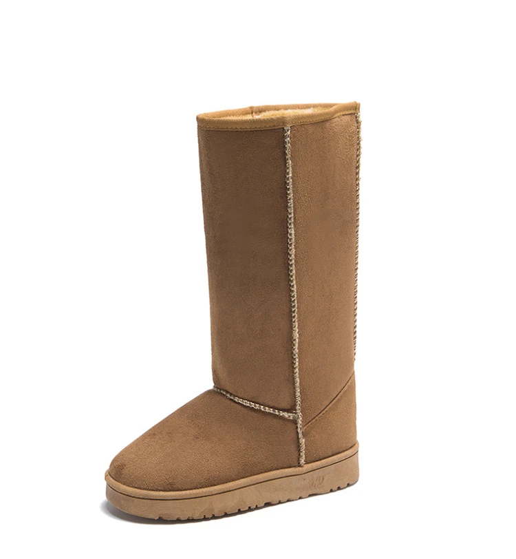 Foreign Trade Europe  America Classic Snow Boot Women Gaotong Snow Boots Female Russia 33 Centimeters Height Boots 41 Yards Code