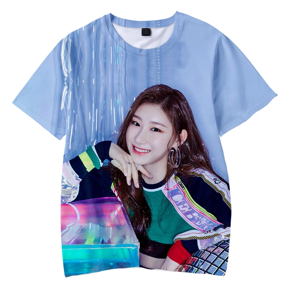 

KPOP ITZY DALLA DALLA YEJI Lia RYUJIN CHAERYEONG YUNA 3D print Children's wear Boy/girl kids Short Sleeve t shirt Clothes