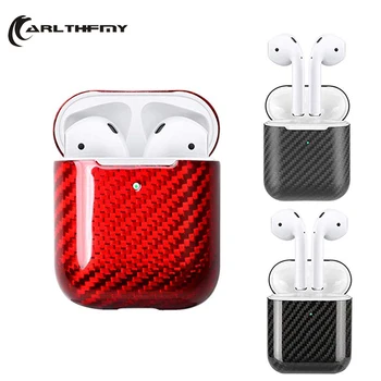 

Real Carbon Fiber Case for AirPods 2 Ultra-thin Wireless Earphone Charging Case for Apple AirPods 2 Case Cover Accessories