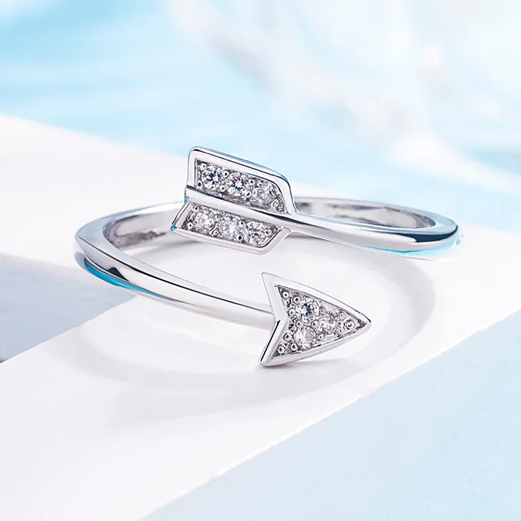 Qingwen модные ювелирные изделия v-образной формы уникальный дизайн инкрустированное простое кольцо полудрагоценный камень Любовь кольцо для женщин CA4603/w
