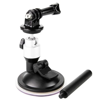 

Holder ABS Action Camera Car Bracket Glass Mount Accessories Easy Install Adjustable Suction Cup Durable Extension For DJI OSMO