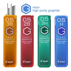 Pilot Neox высокой чистоты грифель для графитового карандаша-0,5 мм 4 H/3 H/2 H/H/HB/B/2B/3B/4B для механических карандашей письменные принадлежности