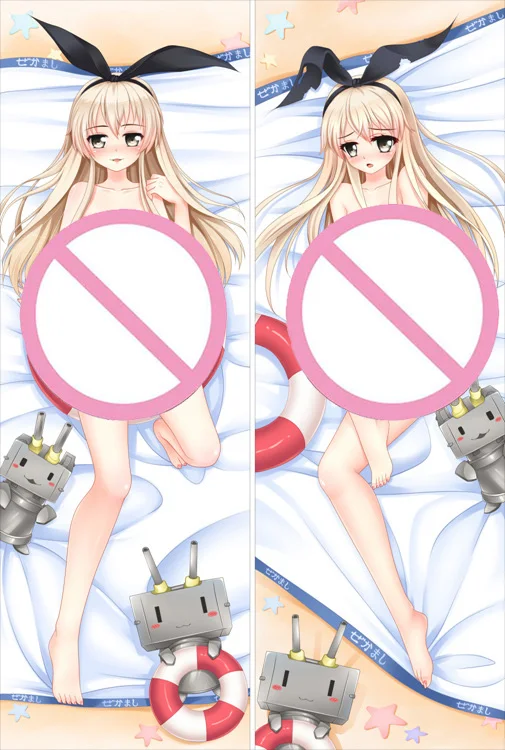 Аниме Kantai Коллекция Dakimakura Чехол Kancolle Kirishima Akizuki персонажи Shimakaze Bolster чехол Kaga длинный корпус Наволочка Чехол - Цвет: S15