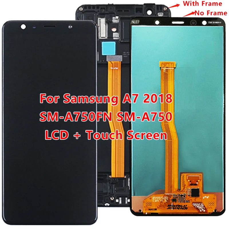 Оригинальный Для Samsung Galaxy A7 2018 SM-A750F A750F A750 ЖК-дисплей сенсорный экран дигитайзер
