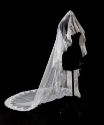 Luxury 3 Meters Wedding Veil with Lace appliques  Long Wedding Veil with Comb White Ivory Bridal Veil 2020 Accessories in Stock