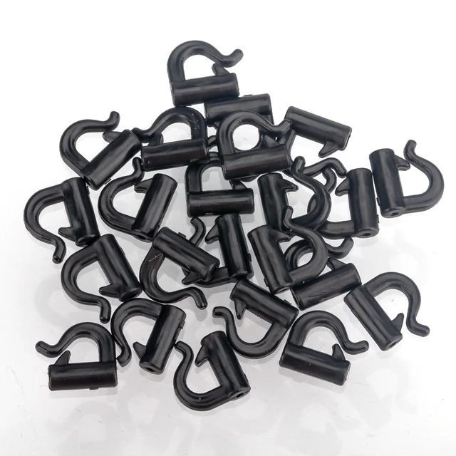 100pcs/lot Plastic Fishing Clevis 0.8mm Quick Change Spinner