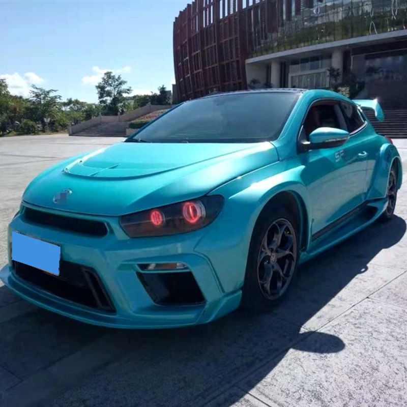 Для Volkswagen Scirocco Высокое качество FRP Материал грунтовка цвет автомобиля задняя крыша губы крыло спойлер для Volkswagen Scirocco 2010
