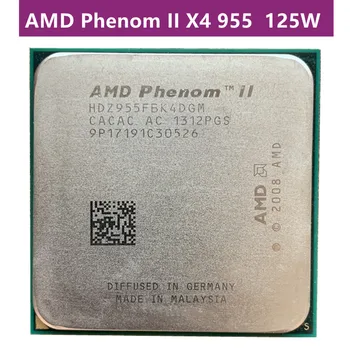 AMD-CPU de cuatro núcleos phenom-ii X4, 955, 955 GHz, 3,2 w, procesamiento de cuatro núcleos, 125 w, processeur/prise HDZ955FBK4DGI & HDX955FBK4DGI, pr