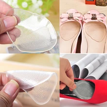 2 пары = 4 шт нескользящие обезболивающие туфли стельки высокие каблуки силиконовые гелевые носочки гелевые подушечки плоские ноги гелевые подушечки