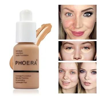 

Naturally Flawless Liquid Foundation Matte Oil-Control Concealer 8 Colors Optional