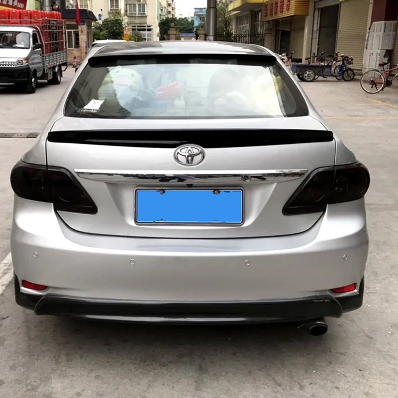

UBUYUWANT For Toyota Corolla 2007-2013 Big Spoiler ABS Material Primer Color Car Tail Wing Decoration Rear Trunk Spoiler