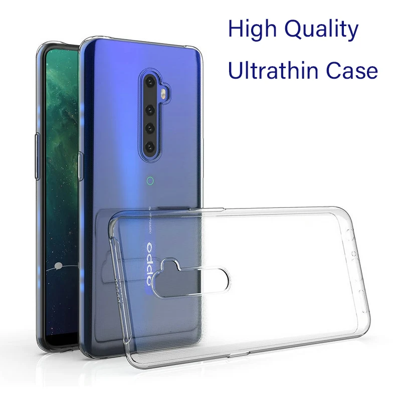 OPPO Reno 2 Z F 2Z 2F Coque Funda Reno2 Pro 용 심플 소프트 클리어 폰 케이스 커버, 투명 실리콘 얇은 친구 커플 TPU