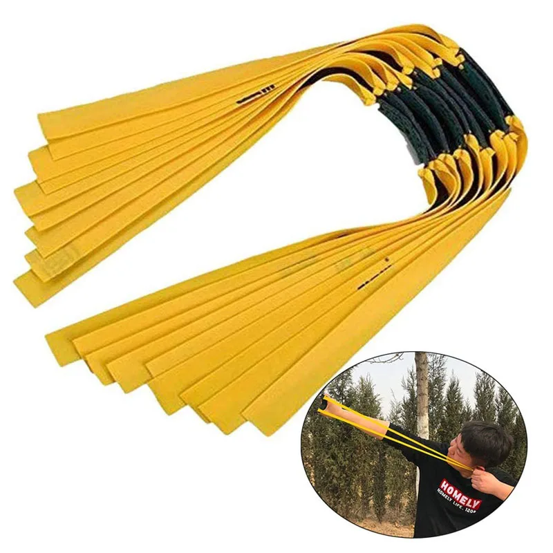 5Pcs Slingshot Rubber Bands Powerful Resilient Catapult Latex Flat Elastic Band for Hunting Shooting Game | Спорт и развлечения