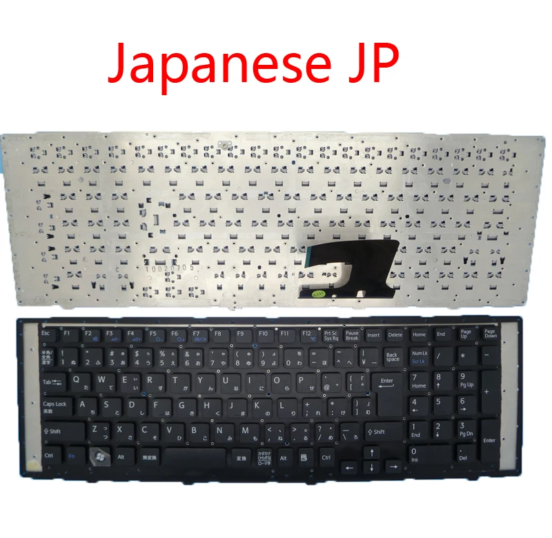 Клавиатура для ноутбука SONY для VAIO VPCEF VPC-EF серии Чешский CZ японский JP V116646C Черный и