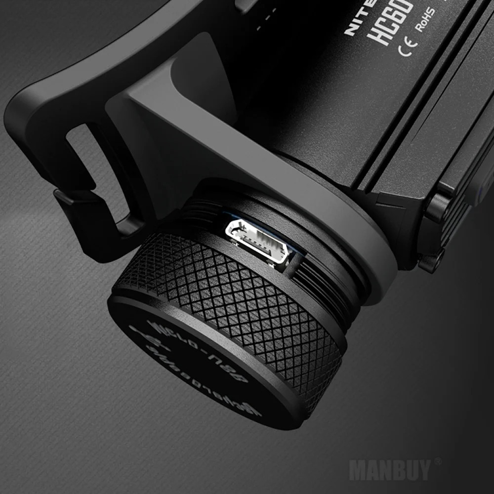 NITECORE HC60 HC60W налобный фонарь CREE XM-L2 U2 1000LMs перезаряжаемый водонепроницаемый фонарик+ 3400mAh 18650 аккумулятор