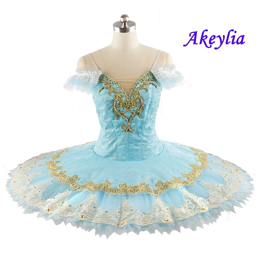 Pale Blue Light BLue Princess Florina Classical Tutus YAGP Professional De Bale Adult Ballet Tutu Blue Pancake Tutu For Girls
